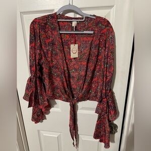 Raga paisley cardigan wrap NWT XL